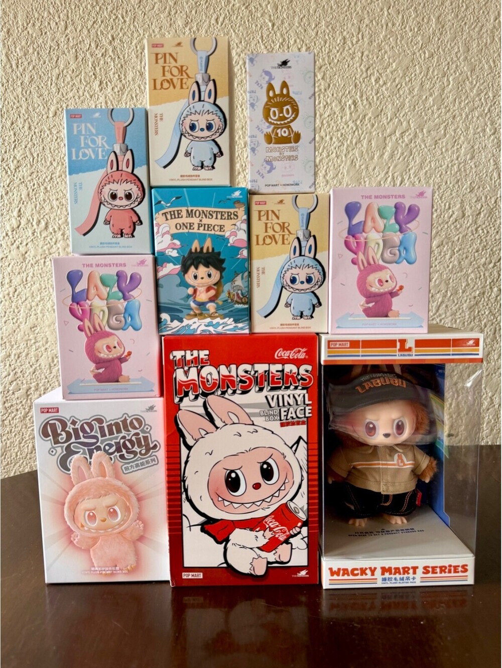 POP MART Labubu Monsters Plush & Vinyl Figures Mixed LOT of 10 Wacky, BIE, Yoga